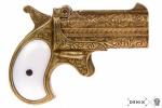 Derringer, Doppellauf, Kal.41, messingf. Perlmuttimit, USA 1866